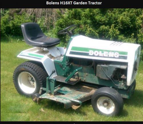 Bolens lawn tractors H16XT