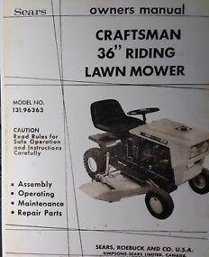 Craftsman lawn tractors 131.96363