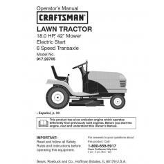 Craftsman lawn tractors 917.28705