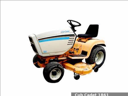 Cub Cadet lawn tractors 1861