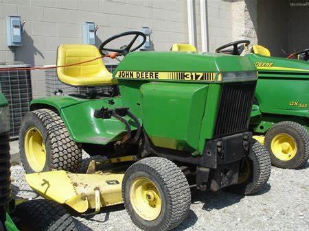 John Deere lawn tractors 317