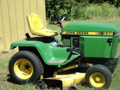 John Deere lawn tractors 332