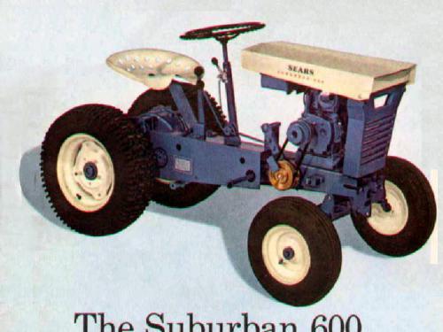 Sears lawn tractors Suburban 600