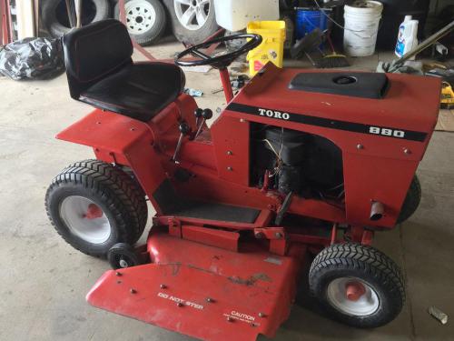 Toro lawn tractors 880