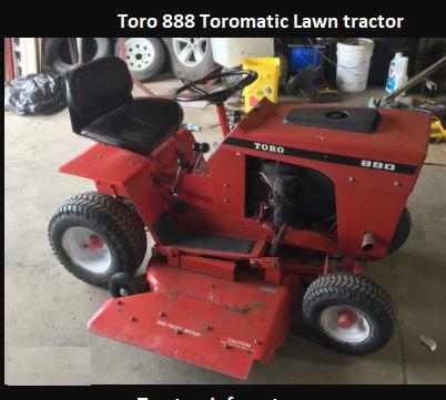 Toro lawn tractors 888