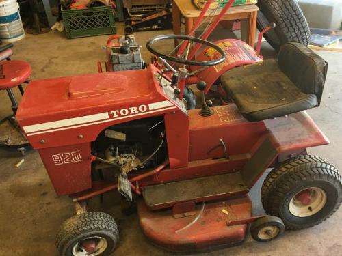 Toro lawn tractors 920