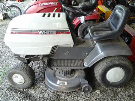 White lawn tractors FR-14