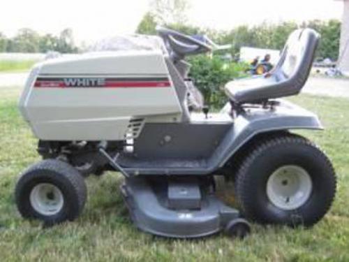 White lawn tractors FR-200