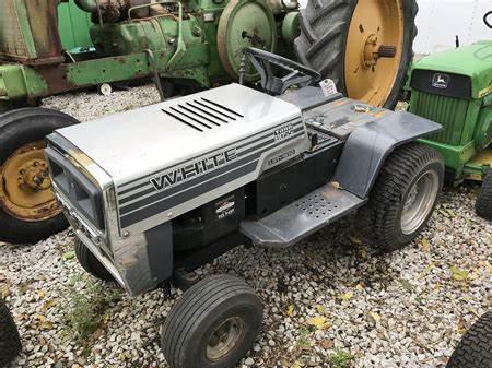 White lawn tractors GT-1000