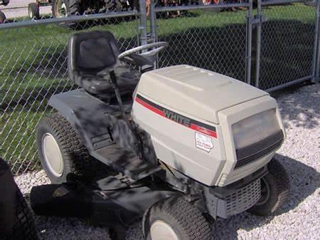 White lawn tractors GT-185