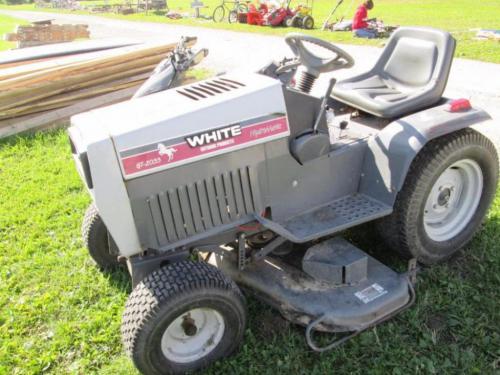 White lawn tractors GT-205