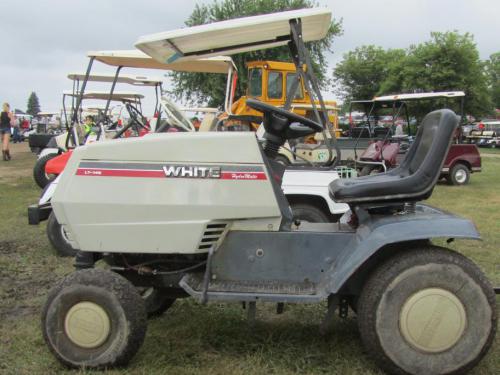 White lawn tractors LT-155