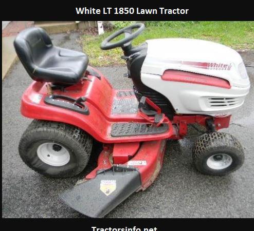 White lawn tractors LT 1850