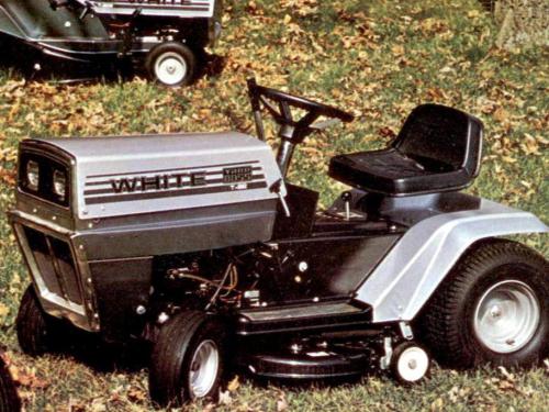 White lawn tractors T-82